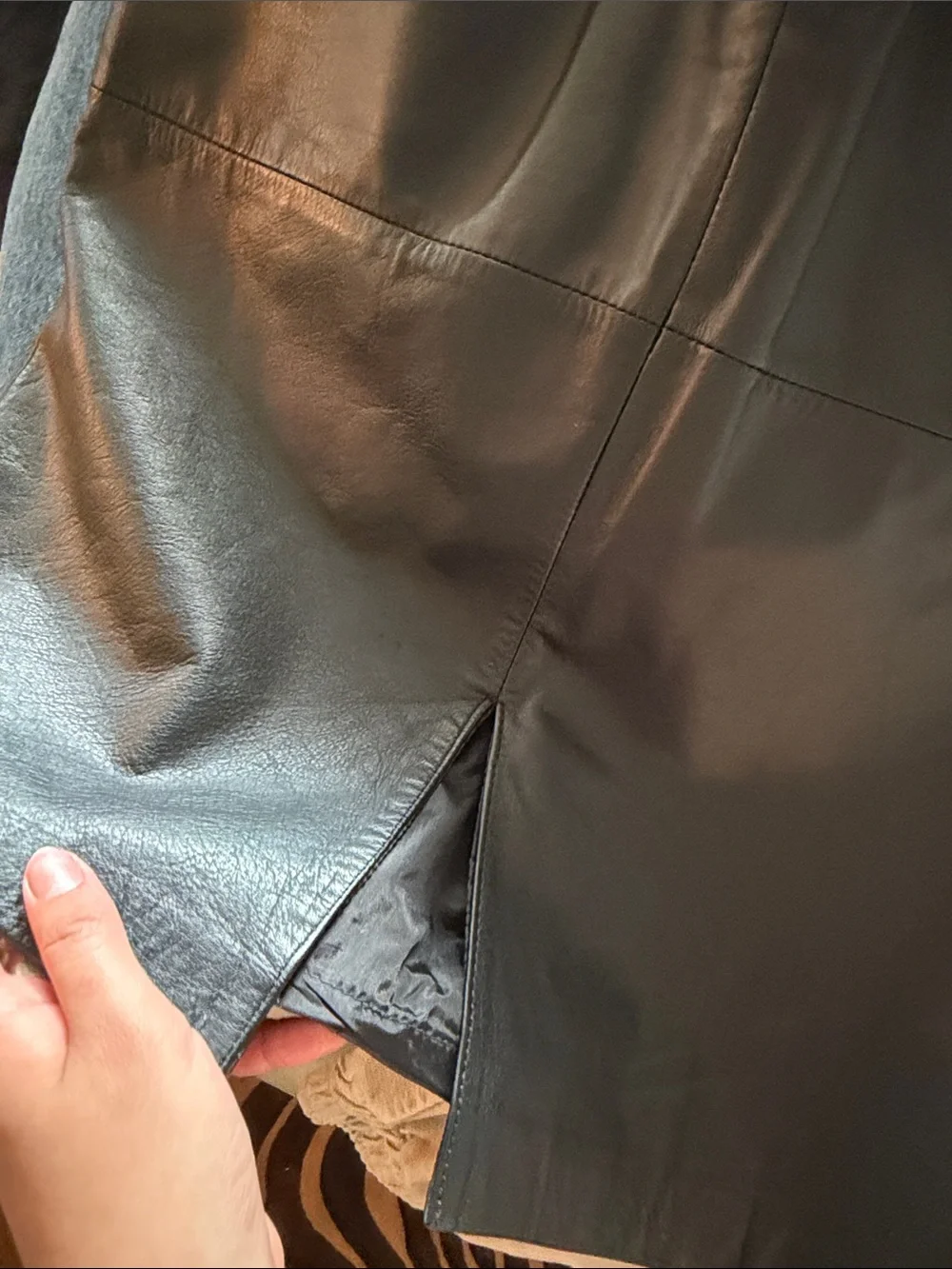 VTG leather skirt✨ - Picture 3 of 3